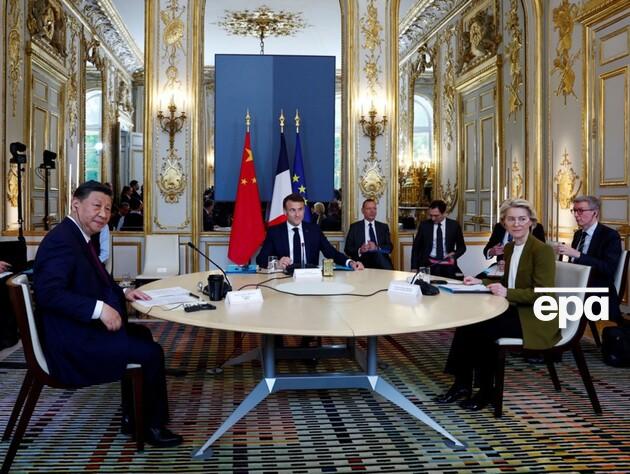Макрон, Сі Цзіньпін і фон дер Ляєн говорили в Парижі про Україну, президент Франції заявив про 