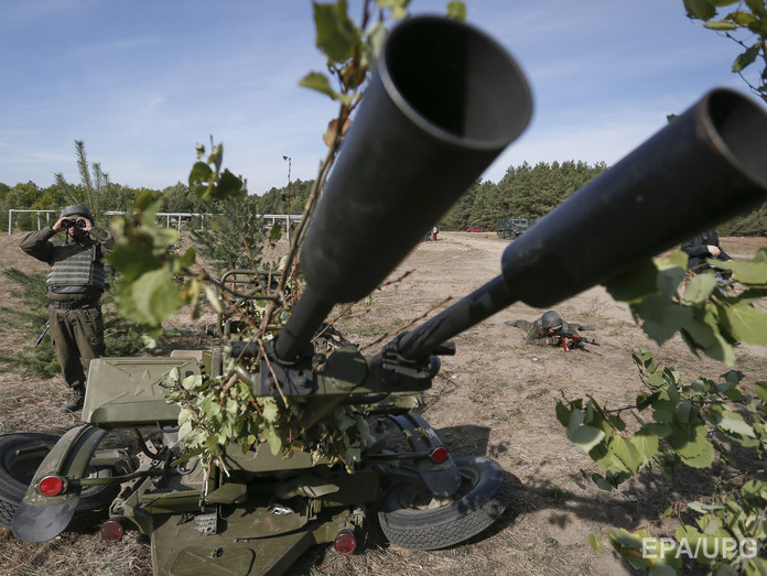 Пресс-офицер АТО в Луганской области Ткачук: Силы АТО ожидают сигнала об отводе вооружения