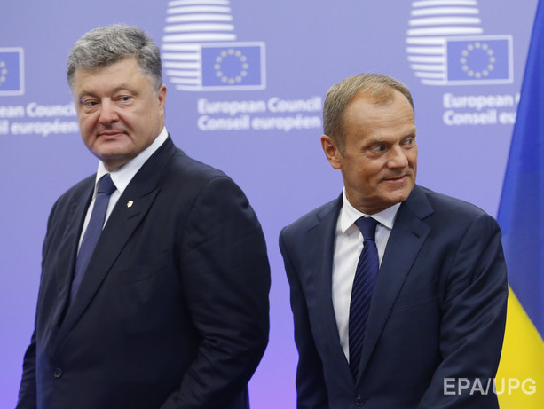 Порошенко и Туск обсудили Минские соглашения и визовый режим