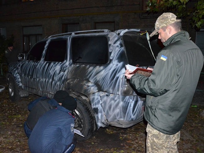 В Луганской области сожгли автомобиль главы Лисичанской территориальной избирательной комиссии