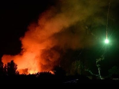 Тука: Пожару на складах боеприпасов в Сватово предшествовали два выстрела из ракетницы