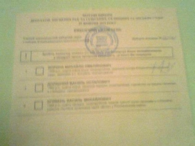 Бюллетень с надписью "х...й" напротив кандидата решил исход выборов в селе Ивано-Франковской области
