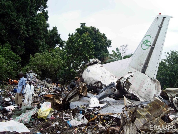 Обнародовано видео падения грузового самолета в Южном Судане