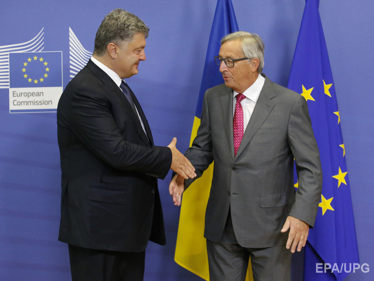 Юнкер – Порошенко: Украина должна проводить реформы, чтобы получить безвизовый режим с ЕС 
