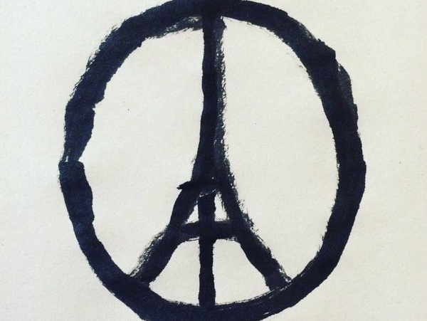 Мир Парижу: Рисунок французского художника стал символом поддержки французов после трагедии по всему миру