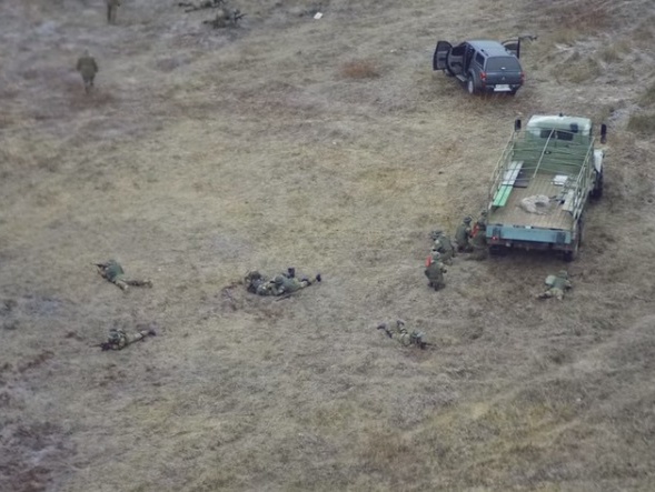 Учения новой бригады легкой пехоты Национальной гвардии с высоты птичьего полета. Видео