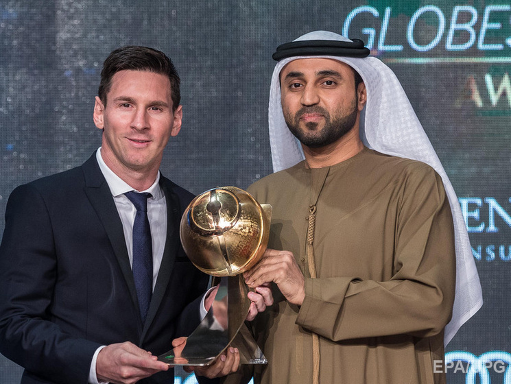 Globe Soccer Awards: Игрок "Барселоны" Месси признан лучшим футболистом года