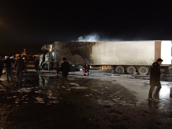 В турецком порту взорвался грузовик с украинскими номерами