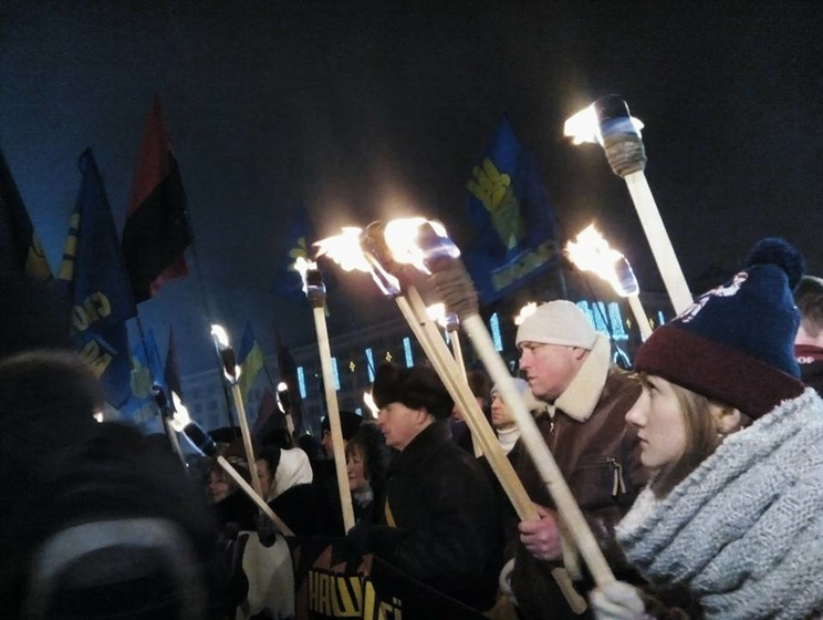 В столице и ряде городов Украины прошел марш в честь дня рождения Бандеры