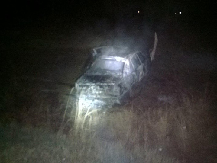 ДТП на трассе Киев – Чоп: BMW 520 сгорела после столкновения с Lada Priora