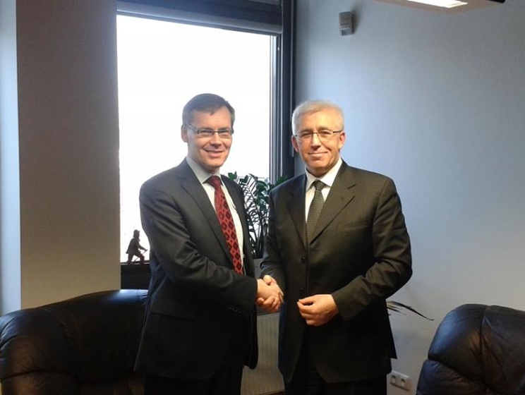 Посол Украины в Литве Яценковский вручил верительные грамоты литовским дипломатам