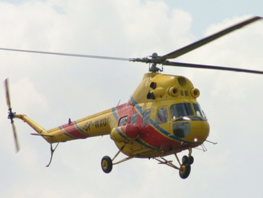 В Кременчуге упал вертолет 