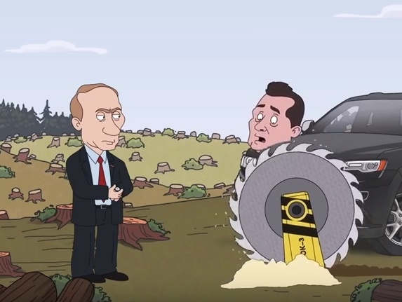 "Слабонервным не смотреть". Журналистка опубликовала нарезку из мультфильмов о Путине и погибших коррупционерах. Видео