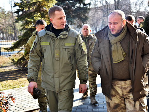 Нацполиция: Ярош и Аброськин обсудили пути взаимодействия в вопросах безопасности в прифронтовом регионе