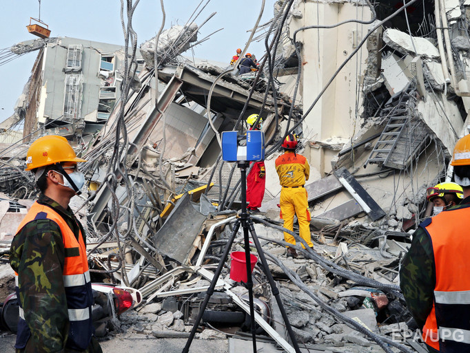 Число жертв землетрясения на Тайване возросло до 41 человека