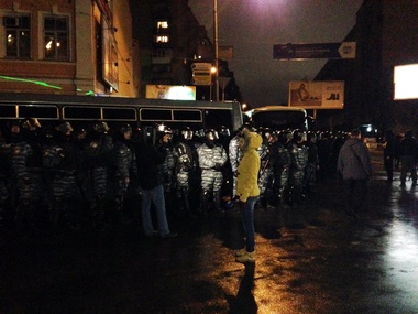 Евроактивисты пикетировали Печерский РОВД с требованием освободить задержанных свободовцев