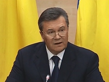 Янукович: Я не буду просить у РФ военной поддержки