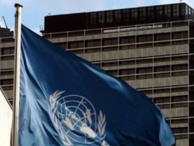 Украинцы пикетировали ООН, требуя направить в Украину миротворцев и наблюдателей
