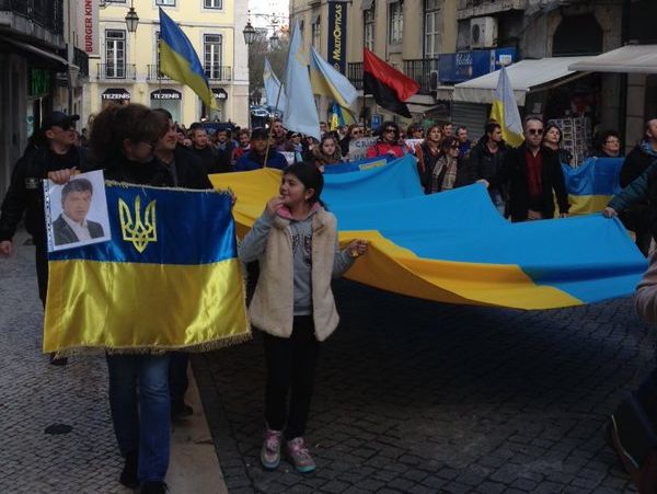 В Европе прошли акции против агрессии России в Украине
