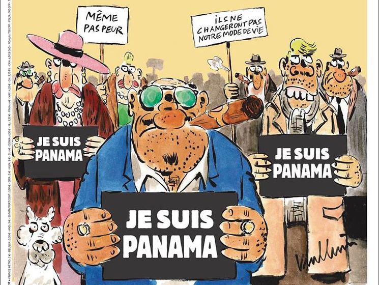 Je Suis Panama. Charlie Hebdo опубликовал карикатуру на офшорный скандал