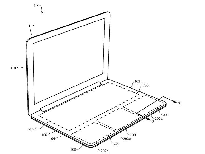 Apple запатентовала ноутбук без клавиатуры
