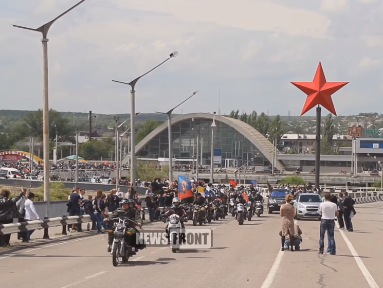 "Ночные волки" приехали в Луганск на открытие мотосезона