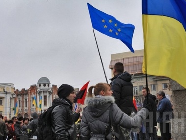 В Кировограде прошло шествие "Мы за мир!" за территориальную целостность Украины