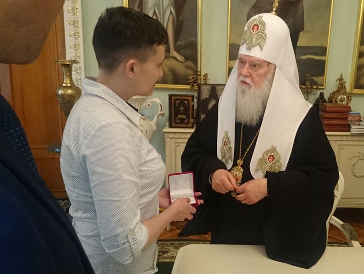 Савченко: Патриарх мне сказал: "Ты не одна герой, героев у нас много"