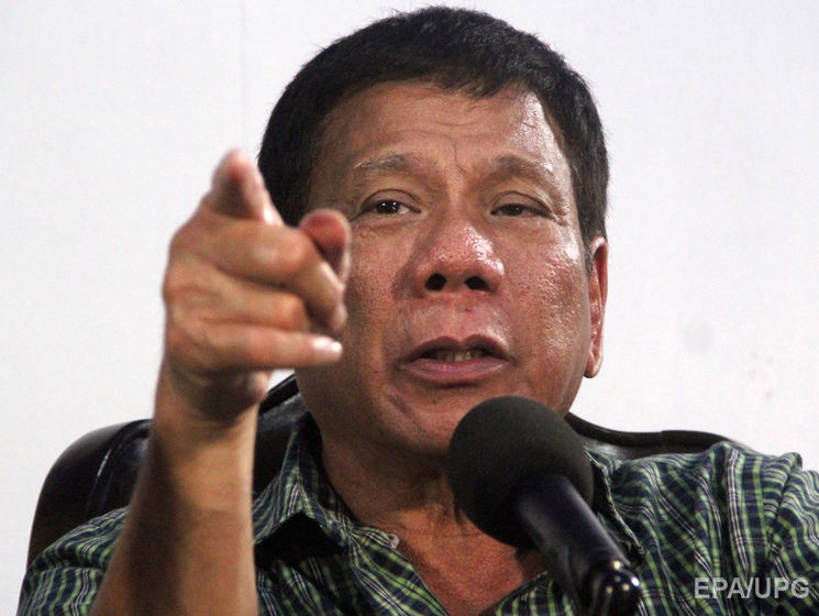 Новый президент Филиппин: Если ты журналист, но при этом сукин сын, это не значит, что тебя не убьют
