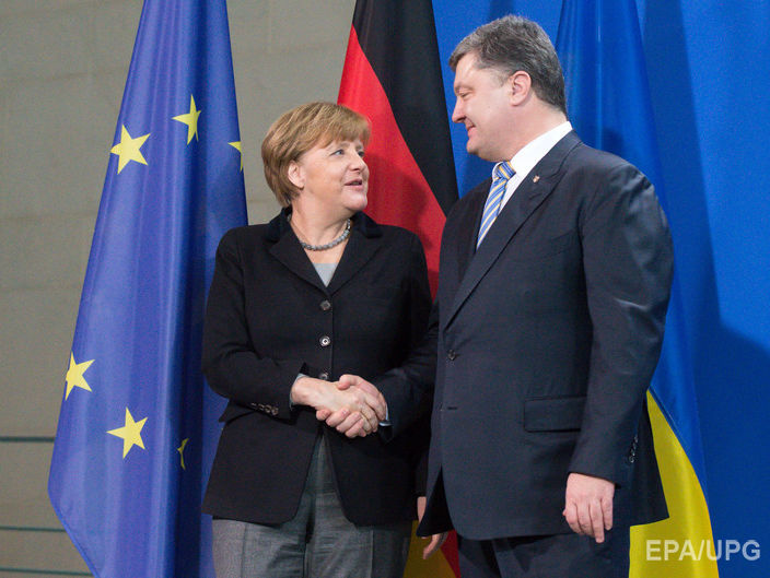 Порошенко обсудил с Меркель минский процесс, санкции против РФ и введение безвизового режима для украинцев