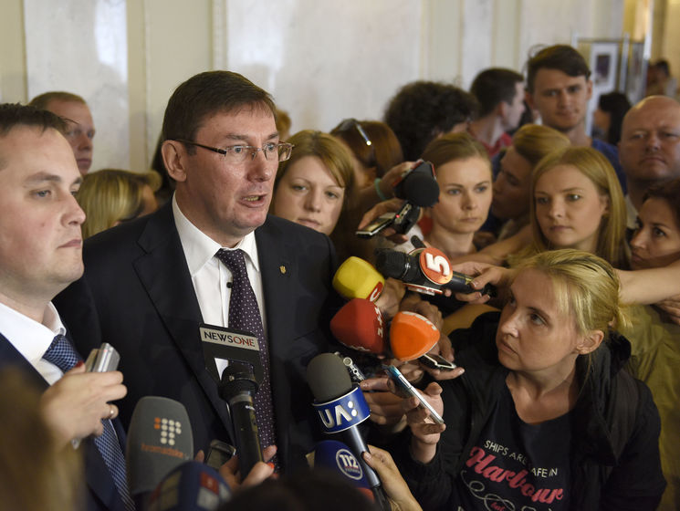 Луценко: Суд по избранию меры пресечения пяти задержанным по "янтарному делу" должен состояться 5 или 6 июля
