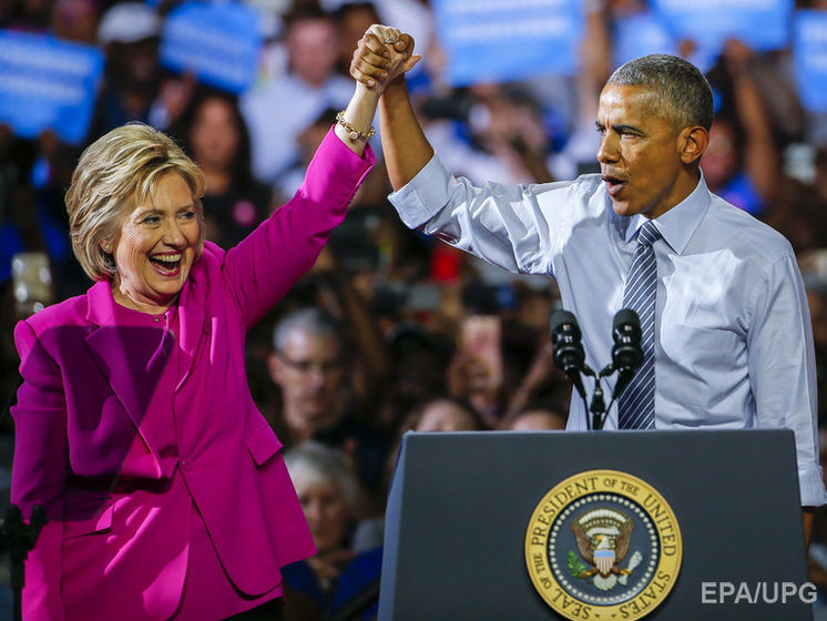 Обама впервые выступил во время кампании в поддержку Клинтон