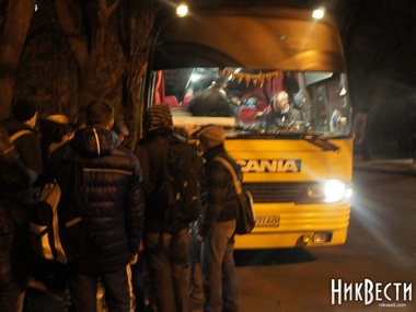 Из Николаева в Киев выехали 10 автобусов с проплаченными ПР митингующими