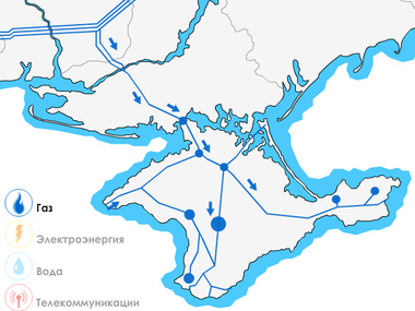 Отделенный Крым может потерять доступ к источникам природного газа