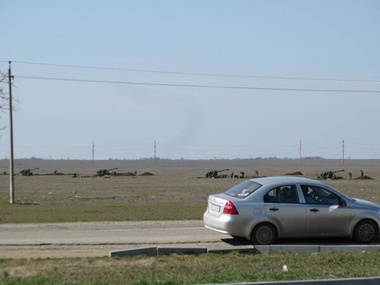 Российская артиллерия окопалась под Армянском