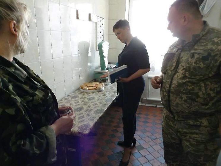 Савченко посетила тюрьму в Бахмуте