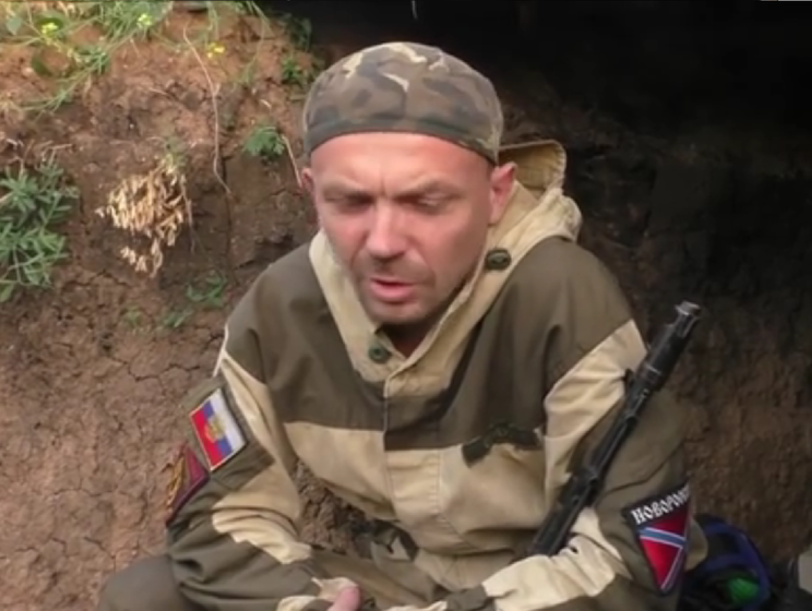Боевик из России заявил, что приехал на Донбасс "самореализовываться". Видео