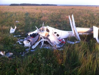 Под российской Пензой в ходе испытаний упал планер, погиб пилот