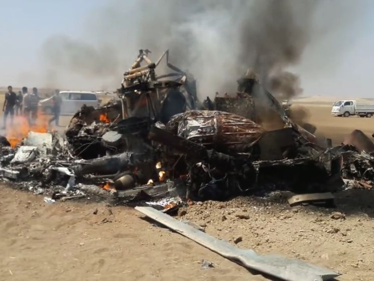 В Сирии потерпел крушение российский вертолет. Видео