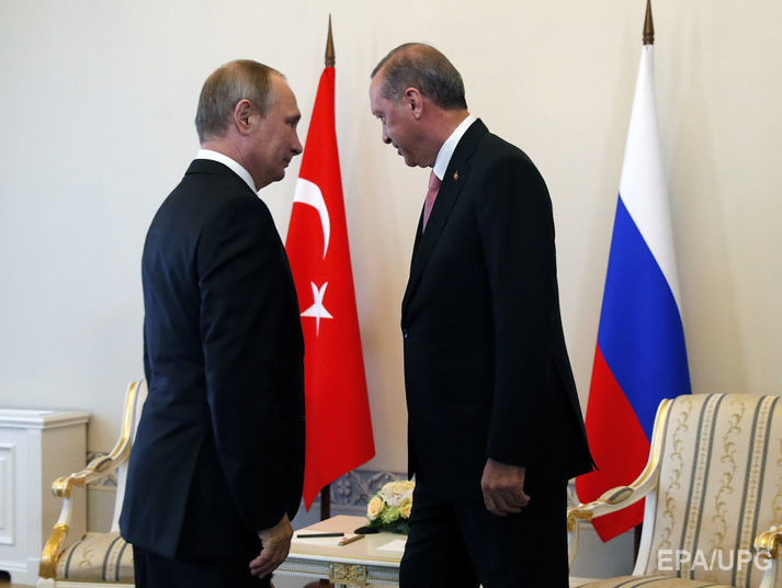 WSJ: Сближение Эрдогана и Путина &ndash; попытка турецкого лидера показать, что Кремль может стать альтернативой ЕС