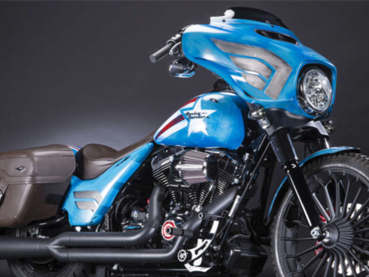 Harley-Davidson и Marvel выпустили мотоцикл с использованием тематики комиксов в дизайне. Видео