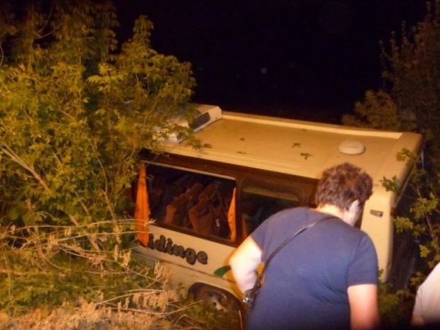 Полиция: В ДТП с автобусом паломников в Запорожской области пострадали 14 человек