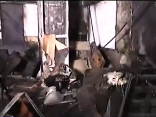 Журналисты "Интера" показали последствия пожара в здании телеканала. Видео