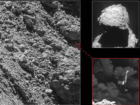 Rosetta нашла на комете Чурюмова-Герасименко потерянный зонд Philae