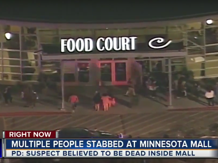 В США мужчина с криком "Аллах акбар" ранил ножом восьмерых посетителей торгового центра
