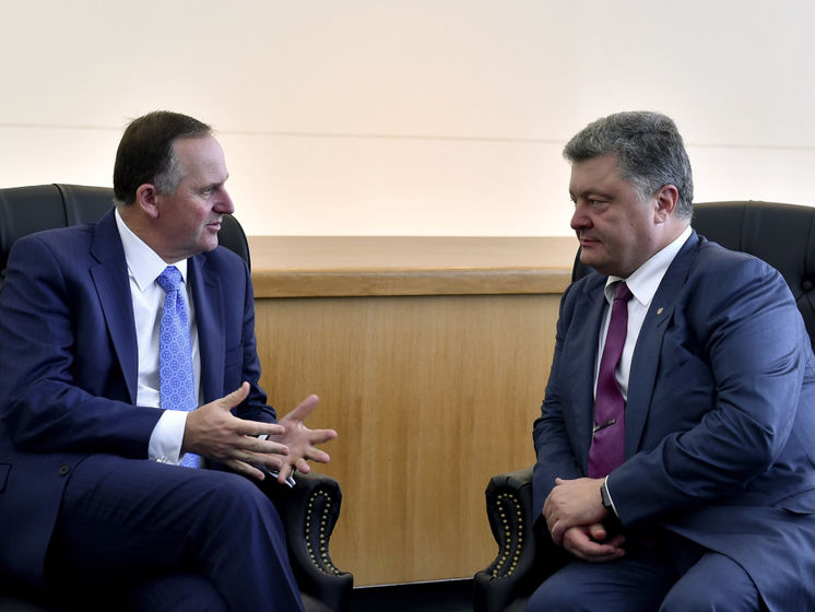 Президент Украины и премьер Новой Зеландии провели первые в истории двух стран переговоры на высшем уровне