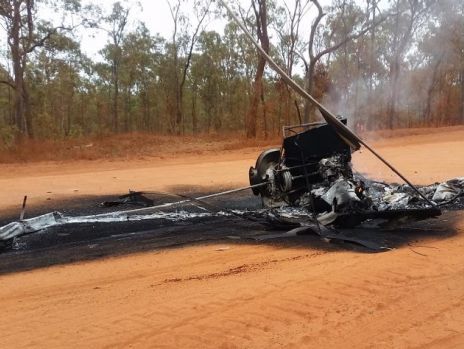 В Австралии вертолет разбился, зацепившись за рога коровы