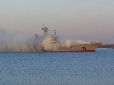 Перед штурмом "Ольшанского" украинские моряки испортили двигатель и навигационное оборудование корабля