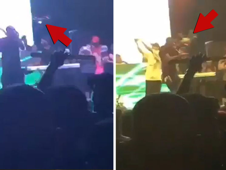 В рэпера из группы Bone Thugs-n-Harmony во время концерта врезался дрон. Видео