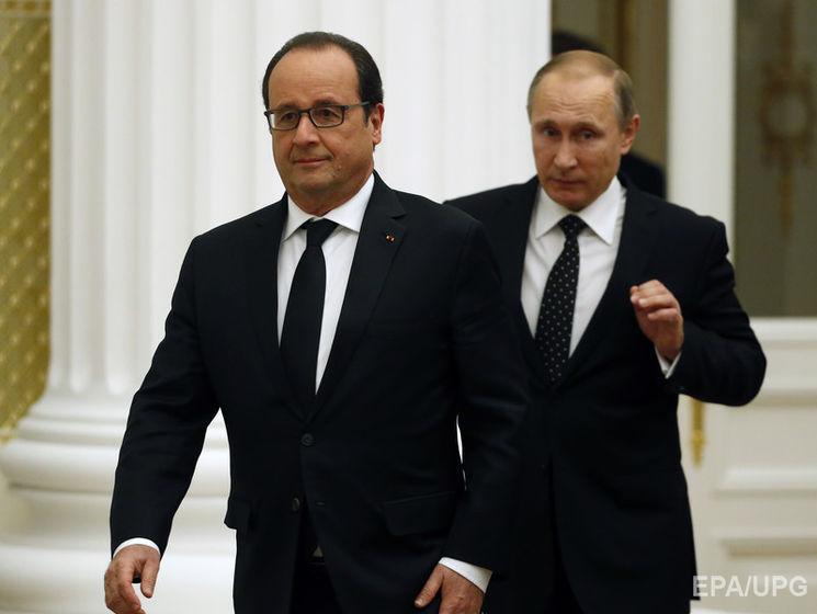 Кремль готовится к поездке Путина в Париж, несмотря на сомнения Олланда в эффективности переговоров